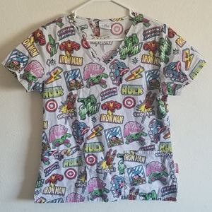 AVENGERS Scrub Top